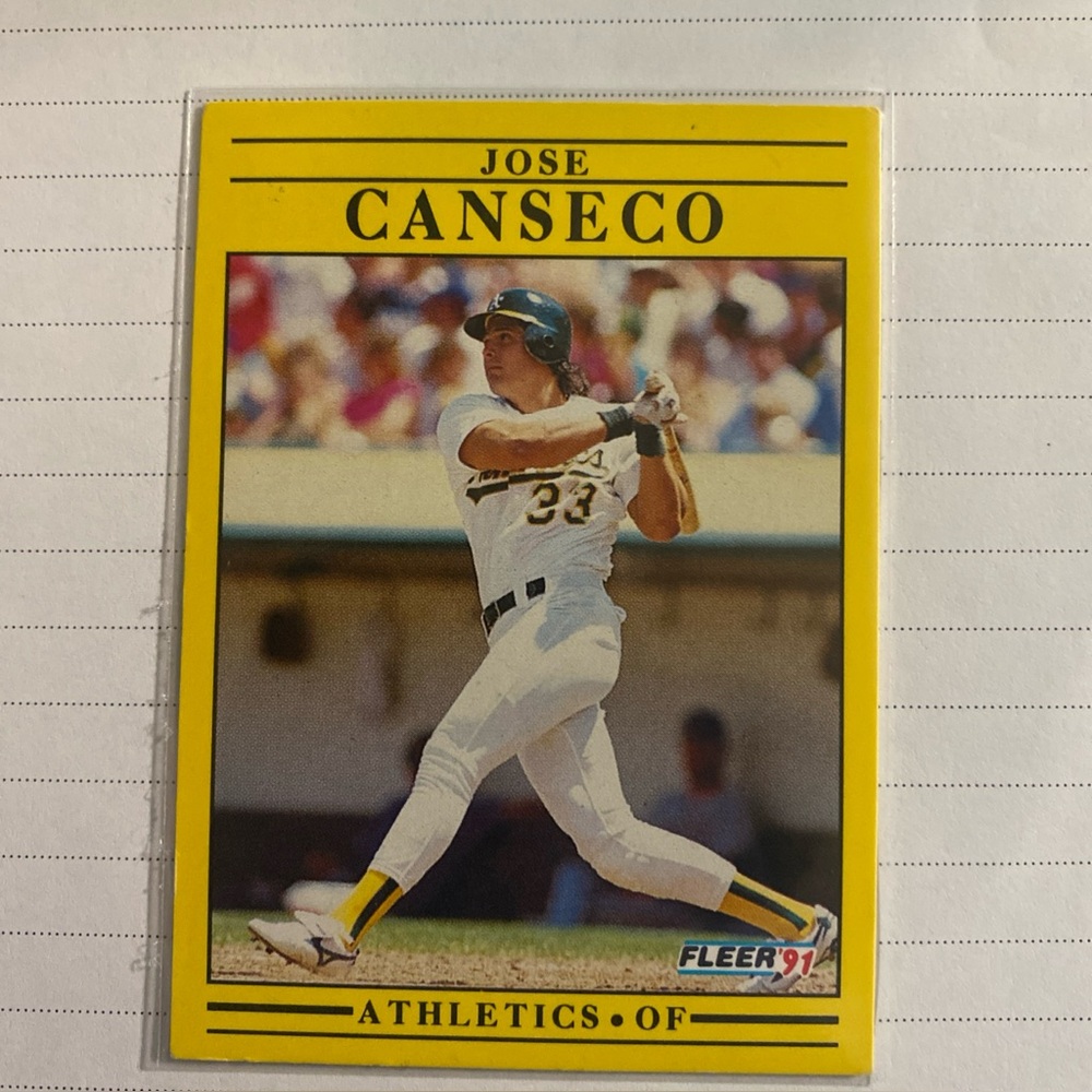 Oakland Athletics Jose Canseco Card